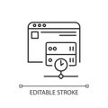 Caching linear icon Royalty Free Stock Photo