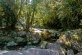 Cachoeira da Toca Waterfall - Ilhabela, Sao Paulo, Brazil Royalty Free Stock Photo