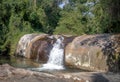 Cachoeira da Toca Waterfall - Ilhabela, Sao Paulo, Brazil Royalty Free Stock Photo