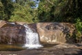 Cachoeira da Toca Waterfall - Ilhabela, Sao Paulo, Brazil Royalty Free Stock Photo