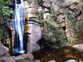 Cachoeira na Serra Negra, cordilheira do espinhaÃÂ§o em Minas Gerais no Brasil Royalty Free Stock Photo