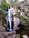 Cachoeira na Serra Negra, cordilheira do espinhaÃÂ§o em Minas Gerais no Brasil Royalty Free Stock Photo