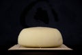 Caciotta cheese made of cow milk Royalty Free Stock Photo