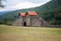 Caciulata, Romana, 09th of April 2019: `Castrul roman Arutela` ruins meaning roman fortress Arutela, located in Caciulata, Roman