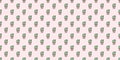 Cactus, cacti simple seamless repeat pattern background Royalty Free Stock Photo