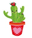 Cactus family - Cute cartoon