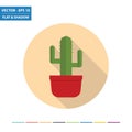 Cactus flat icon