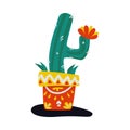 Cactus Flat Illustration Royalty Free Stock Photo