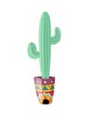 Cactus Flat Illustration Royalty Free Stock Photo