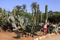 Cactus garden at island Majorca, Botanicactus garden, JardiÃÂ­n Botanico, Ses Salines, Mallorca, Balearic Islands, Spain