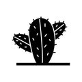 Cactus Glyph Style vector icon which can easily modify or edit