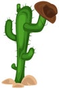 Cactus with hat