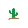 Cactus logo template vector