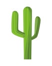 Cactus mexican plant isolated icon Royalty Free Stock Photo