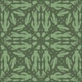 Cactus seamless pattern. Mexican exotic plant endless background. Nopal loop cover. Vector hand drawn illustration Royalty Free Stock Photo