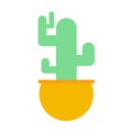 mini cactus cartoon doodle simple flat design vector illustration