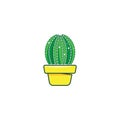 Cactus vector icon illustration Royalty Free Stock Photo