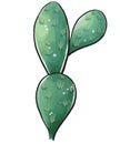 Cactus in a watercolor style isolated on white background.