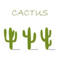 Cactuses set icon