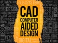 CAD - Computer Aided Design word cloud