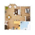 CAD Floor plan top view