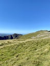 Cadair Idris mountain in North Wales, part of Snowdonia National Park and close to the Mach Loop Royalty Free Stock Photo