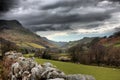 The cadair idris mountain range in snowdonia Royalty Free Stock Photo