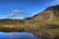 The cadair idris mountain range in snowdonia Royalty Free Stock Photo