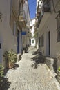 Cadaques, Mediterranean street Royalty Free Stock Photo
