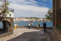 CADAQUES, SPAIN - APRIL 17: Cadaques in Costa Brava near Girona province, Spain 17 Aplril 2017. Famous tourist destination, Royalty Free Stock Photo