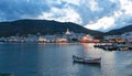 Cadaques sunset. Romanticism in the Mediterranean Sea. The villa Royalty Free Stock Photo