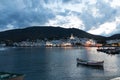 Cadaques sunset. Romanticism in the Mediterranean Sea. The villa Royalty Free Stock Photo