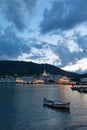 Cadaques sunset. Romanticism in the Mediterranean Sea. The villa Royalty Free Stock Photo