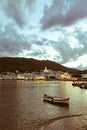 Cadaques sunset. Romanticism in the Mediterranean Sea. The villa Royalty Free Stock Photo