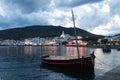 Cadaques sunset. Romanticism in the Mediterranean Sea. The village of Salvador Dali, in Costa Brava, Gerona, Catalonia, Spain Royalty Free Stock Photo