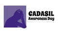 CADASIL Awareness Day, idea for the design of poster or banner on medical topic