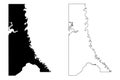 Caddo County, Louisiana U.S. county, United States of America, USA, U.S., US map vector illustration, scribble sketch Caddo