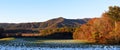 Cades Cove panoramic,autumn Royalty Free Stock Photo