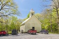 Cades Cove Tourists Visit the Primitive Baptist Church and Cemetery Royalty Free Stock Photo