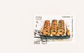 Cadet Training Tall Ships on Soviet Union Postage Stamp Royalty Free Stock Photo