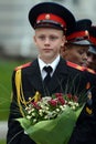 The cadets of the First Moscow cadet corps.