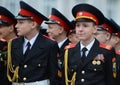 The cadets of the First Moscow cadet corps.