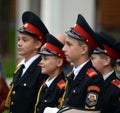 The cadets of the First Moscow cadet corps.