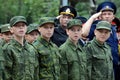 The cadets of the First Moscow cadet corps.