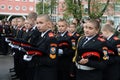 The cadets of the First Moscow cadet corps.