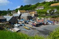 Cadgwith Cove and it's fishing boats, Conrwall Royalty Free Stock Photo