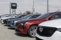 Cadillac CT4 display at a dealership. Cadillac offers the CT4 in Luxury, Premium Luxury and Sport models. MY:2024