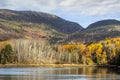 Cadillac and Dorr Mountains from Otter Cove Royalty Free Stock Photo