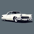 Cadillac Eldorado White Silhouette Artwork Creation Project