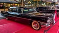 Cadillac Fleetwood seventy-five limousine in retro car meet Royalty Free Stock Photo